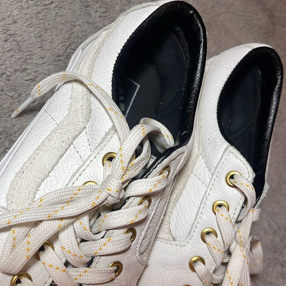 Leather Vans MENS 8 WOMEN 9.5 - Picture 11 of 11